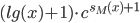 (lg(x)+1)\cdot {c^{s_M(x)+1}}