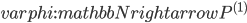 varphi:mathbb{N}rightarrow P^{(1)}