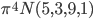 \pi^{4}_\mathbb{N}(5,3,9,1)